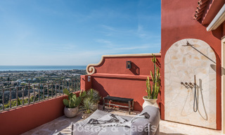 Duplex penthouse prêt à emménager avec vue imprenable sur la mer à vendre à Marbella - Benahavis 782406 