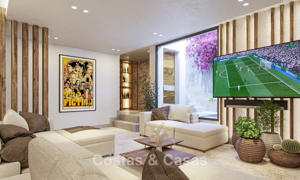 Villa neuve haut de gamme avec vue mer à vendre dans un écrin de verdure à l'est du centre-ville de Malaga 782535