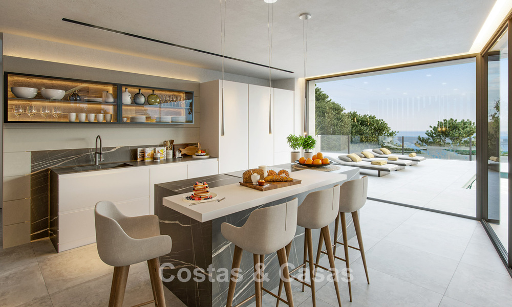 Villa neuve haut de gamme avec vue mer à vendre dans un écrin de verdure à l'est du centre-ville de Malaga 782543