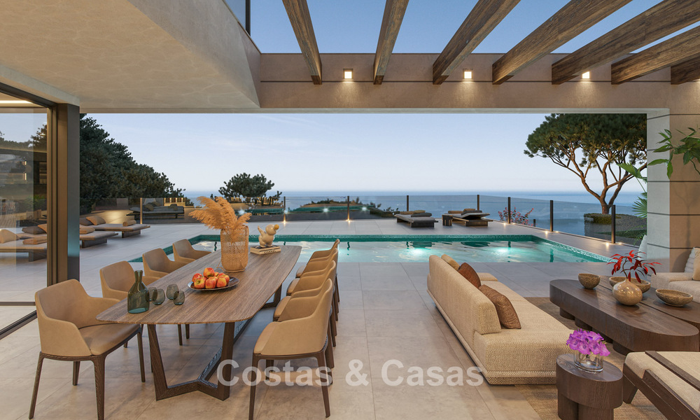 Villa neuve haut de gamme avec vue mer à vendre dans un écrin de verdure à l'est du centre-ville de Malaga 782545