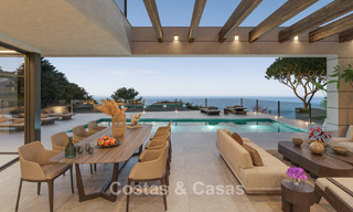 Villa neuve haut de gamme avec vue mer à vendre dans un écrin de verdure à l'est du centre-ville de Malaga 782545 