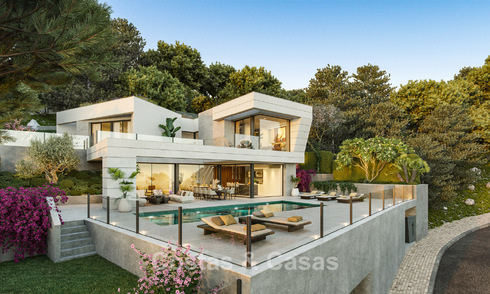 Villa neuve haut de gamme avec vue mer à vendre dans un écrin de verdure à l'est du centre-ville de Malaga 782548