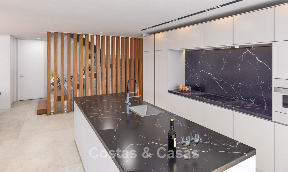 Villa neuve moderne et luxueuse avec vue sur la mer à vendre dans un quartier calme et verdoyant à l'est du centre-ville de Malaga 782549