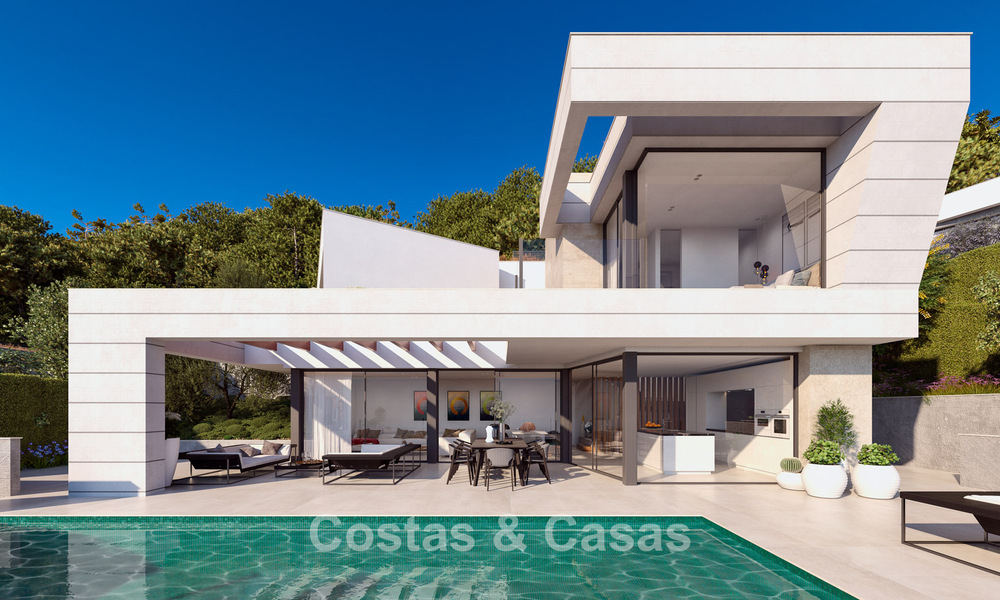 Villa neuve moderne et luxueuse avec vue sur la mer à vendre dans un quartier calme et verdoyant à l'est du centre-ville de Malaga 782552