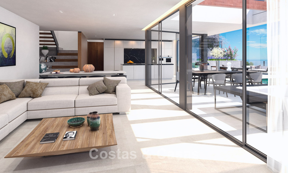 Villa neuve moderne et luxueuse avec vue sur la mer à vendre dans un quartier calme et verdoyant à l'est du centre-ville de Malaga 782553