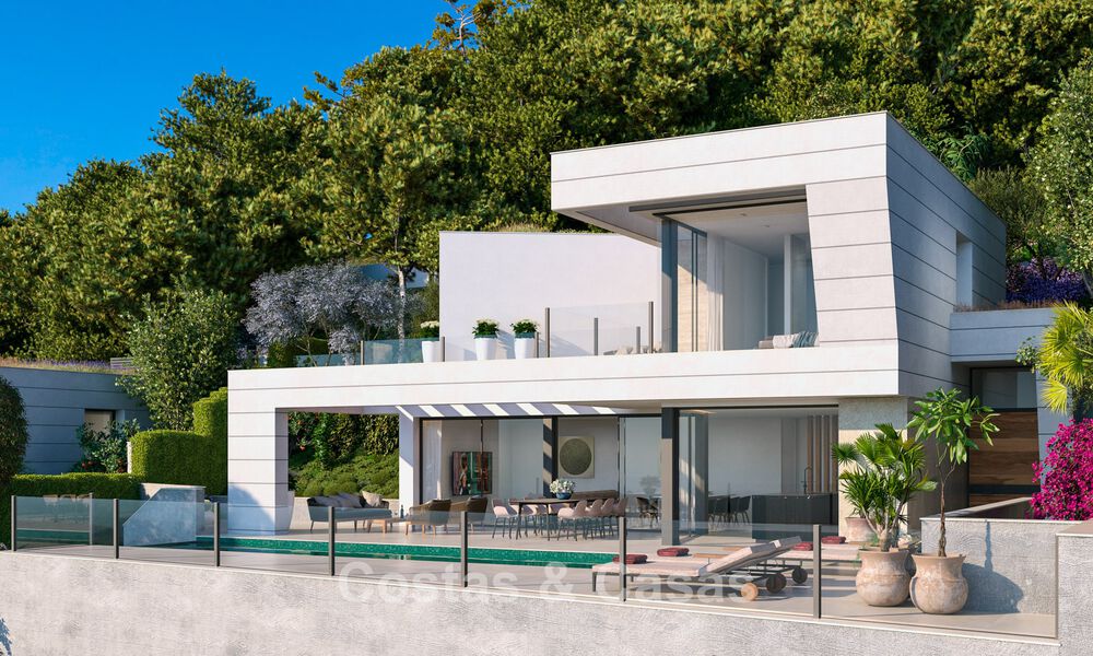 Villa neuve sophistiquée avec vue mer à vendre dans une nouvelle résidence fermée à l'est de Malaga 782558