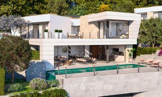 Villa neuve sophistiquée avec vue mer à vendre dans une nouvelle résidence fermée à l'est de Malaga 782559 