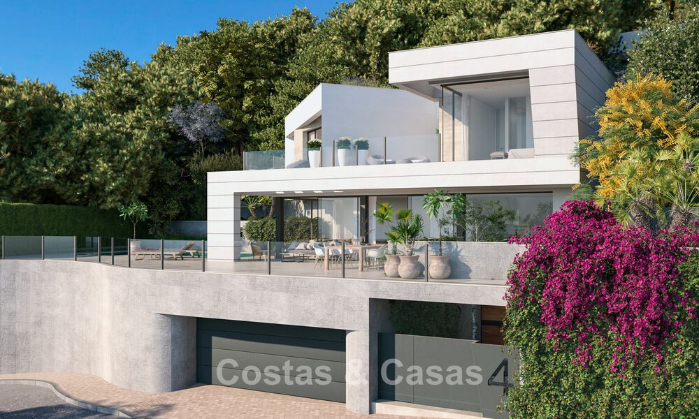 Villa neuve haut de gamme avec vue sur la mer à vendre dans un quartier verdoyant à l'est du centre de Malaga 782564