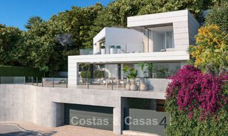 Villa neuve haut de gamme avec vue sur la mer à vendre dans un quartier verdoyant à l'est du centre de Malaga 782564 