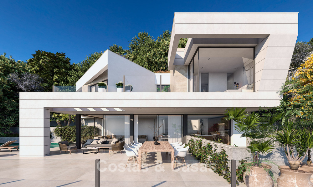 Villa neuve haut de gamme avec vue sur la mer à vendre dans un quartier verdoyant à l'est du centre de Malaga 782565