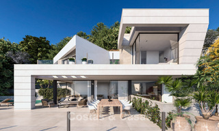 Villa neuve haut de gamme avec vue sur la mer à vendre dans un quartier verdoyant à l'est du centre de Malaga 782565 