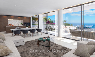 Villa neuve haut de gamme avec vue sur la mer à vendre dans un quartier verdoyant à l'est du centre de Malaga 782566 