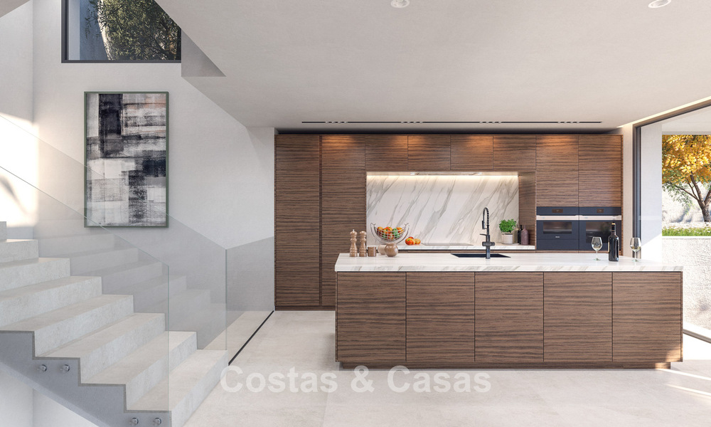 Villa neuve haut de gamme avec vue sur la mer à vendre dans un quartier verdoyant à l'est du centre de Malaga 782567