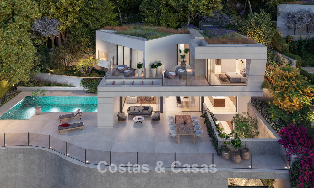 Villa neuve haut de gamme avec vue sur la mer à vendre dans un quartier verdoyant à l'est du centre de Malaga 782568