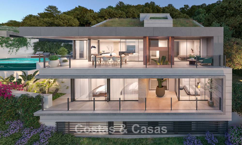 Villa design neuve avec vue sur la mer à vendre dans un quartier résidentiel sécurisé à l'est du centre de Malaga 782569