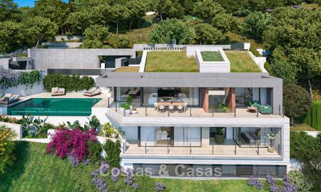 Villa design neuve avec vue sur la mer à vendre dans un quartier résidentiel sécurisé à l'est du centre de Malaga 782571