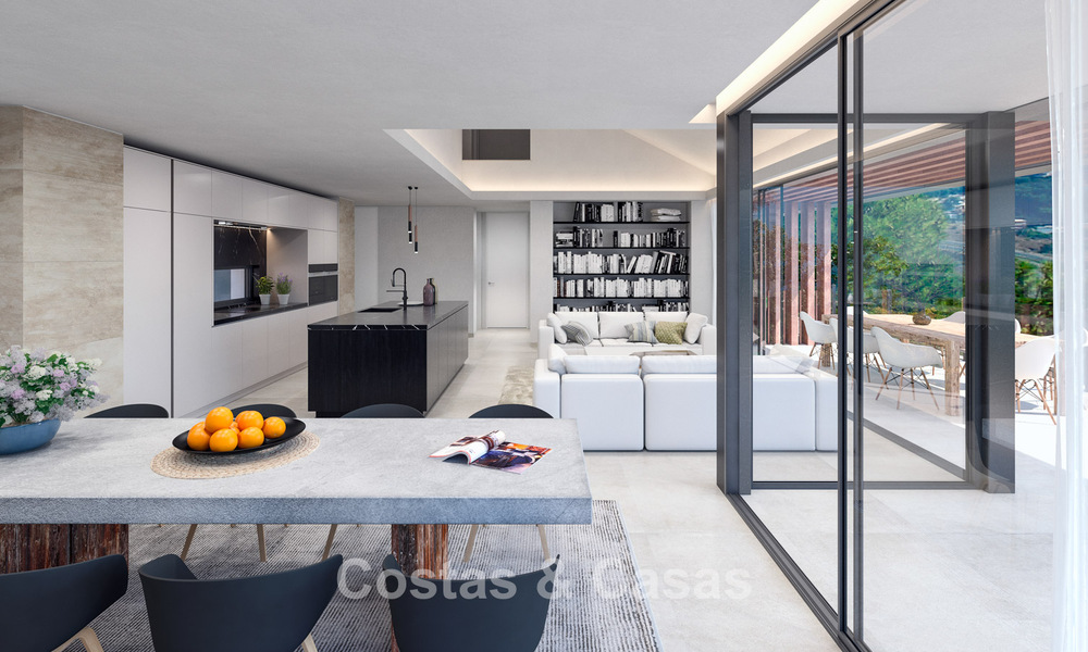 Villa design neuve avec vue sur la mer à vendre dans un quartier résidentiel sécurisé à l'est du centre de Malaga 782573