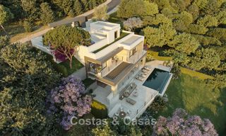 Villa moderne neuve avec vue panoramique sur la mer à vendre, entourée de verdure, à l'est du centre de Malaga 782578 