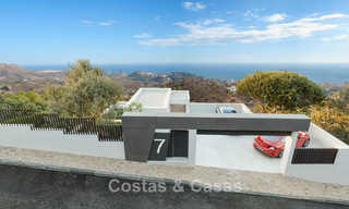 Villa moderne neuve avec vue panoramique sur la mer à vendre, entourée de verdure, à l'est du centre de Malaga 782580 