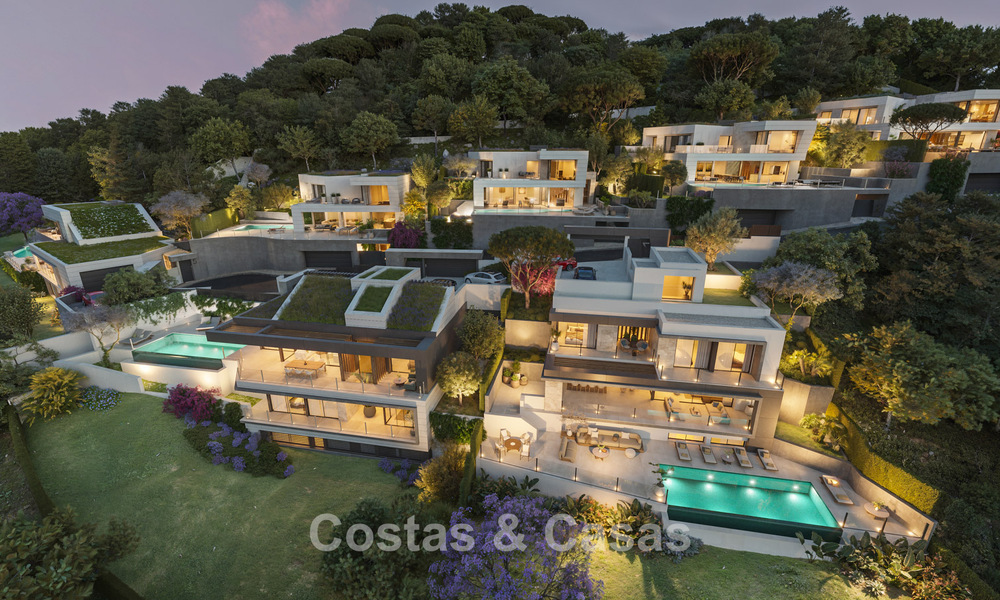 Villa moderne neuve avec vue panoramique sur la mer à vendre, entourée de verdure, à l'est du centre de Malaga 782581