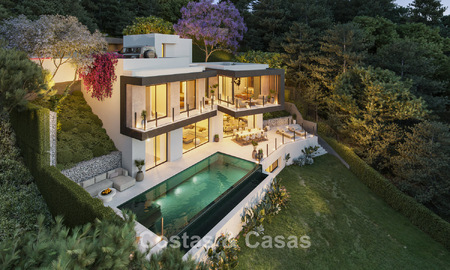 Lancement. Villa de luxe moderne sur plan à vendre, à l'architecture innovante, à l'est du centre-ville de Malaga 782589