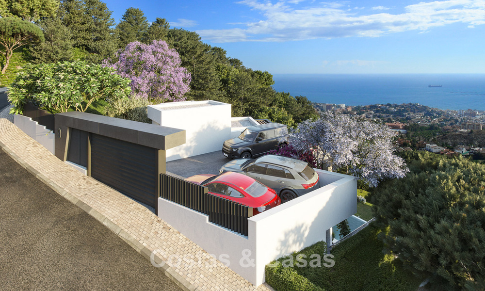 Lancement. Villa de luxe moderne sur plan à vendre, à l'architecture innovante, à l'est du centre-ville de Malaga 782592