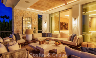 Villa de luxe, prête à emménager et élégamment rénovée, à vendre au cœur de la Vallée des Golfs de Nueva Andalucia, Marbella 783154 