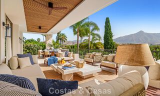 Villa de luxe, prête à emménager et élégamment rénovée, à vendre au cœur de la Vallée des Golfs de Nueva Andalucia, Marbella 783161 