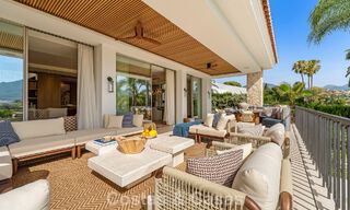 Villa de luxe, prête à emménager et élégamment rénovée, à vendre au cœur de la Vallée des Golfs de Nueva Andalucia, Marbella 783162 