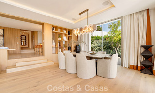 Villa de luxe, prête à emménager et élégamment rénovée, à vendre au cœur de la Vallée des Golfs de Nueva Andalucia, Marbella 783168 