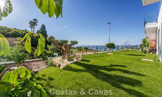 Villa de luxe, prête à emménager, avec vue sur la mer, à vendre dans un quartier résidentiel calme à Benalmadena, Costa del Sol 782323 