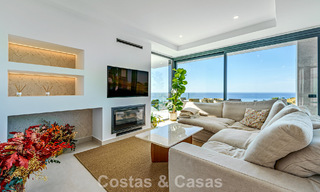 Villa de luxe, prête à emménager, avec vue sur la mer, à vendre dans un quartier résidentiel calme à Benalmadena, Costa del Sol 782328 
