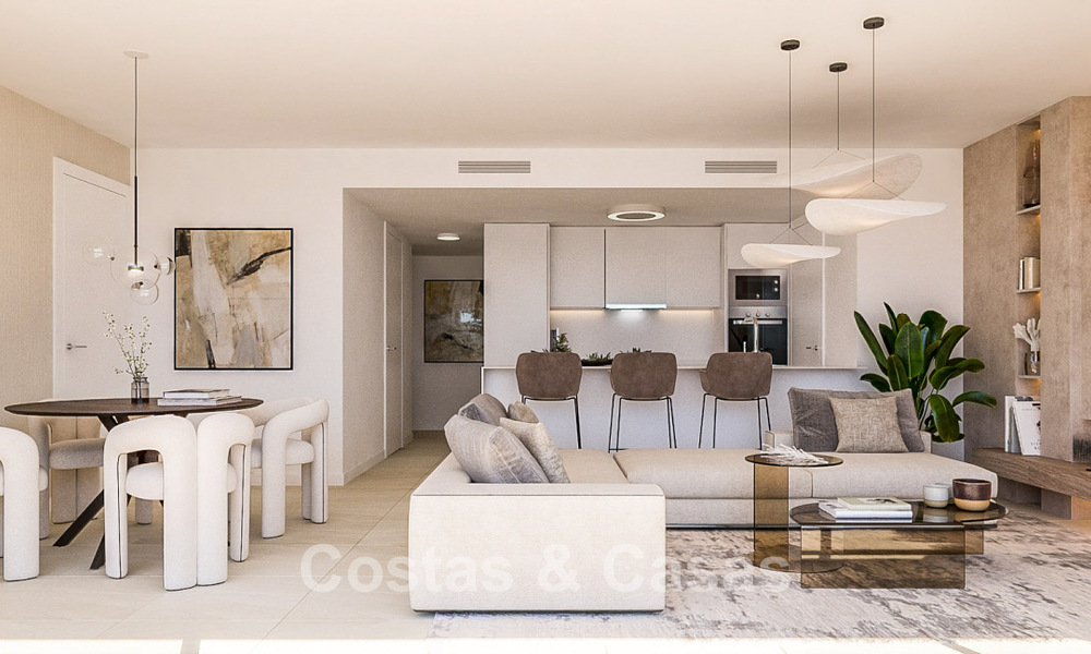 Appartements de charme élégants à vendre à quelques pas de la plage à l'ouest d'Estepona 782597