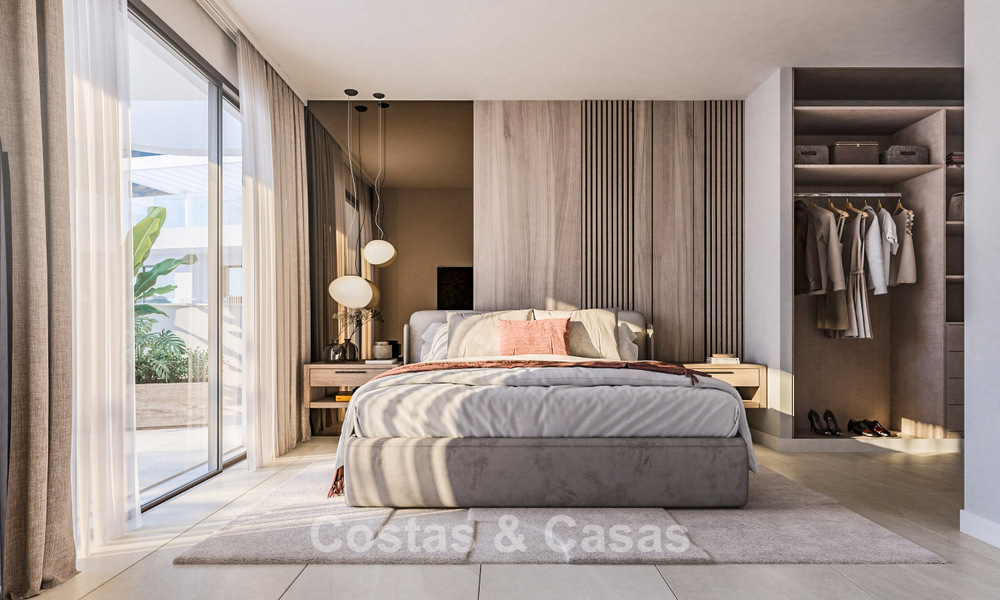 Appartements de charme élégants à vendre à quelques pas de la plage à l'ouest d'Estepona 782599