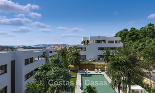 Nouveau projet d'appartements de luxe contemporains à vendre à quelques pas de la plage et vue sur la mer à l'ouest d'Estepona 783267 