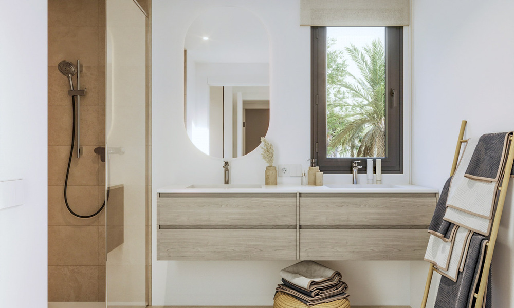 Nouveau projet d'appartements de luxe contemporains à vendre à quelques pas de la plage et vue sur la mer à l'ouest d'Estepona 783272