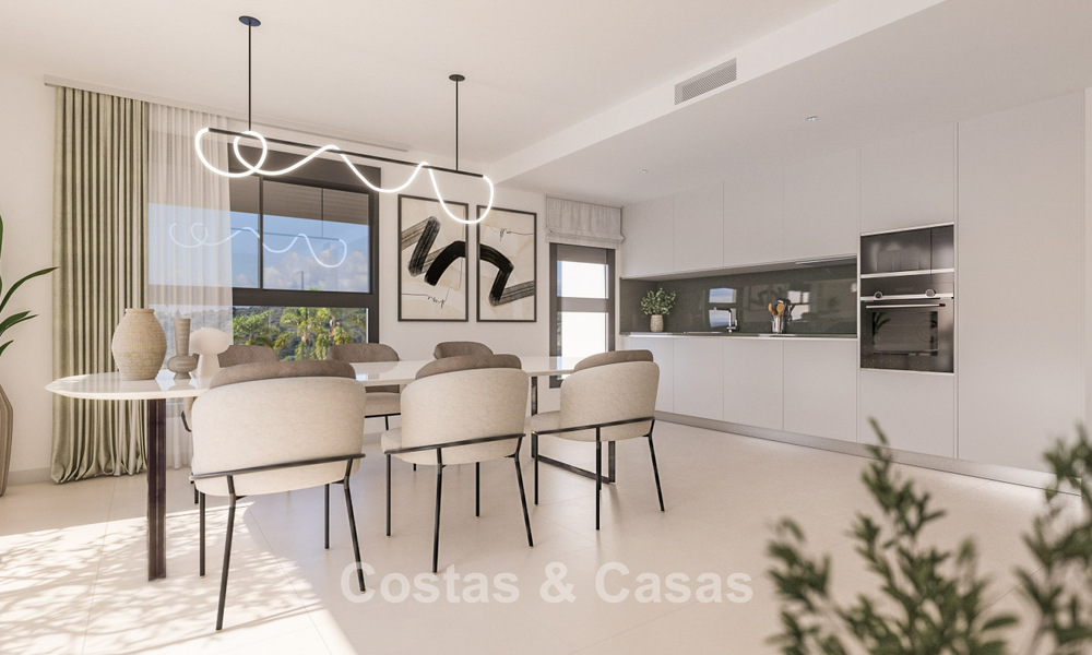 Appartements contemporains neufs avec vue imprenable sur la mer à vendre près du centre d'Estepona 783353