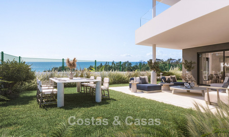 Appartements contemporains neufs avec vue imprenable sur la mer à vendre près du centre d'Estepona 783355