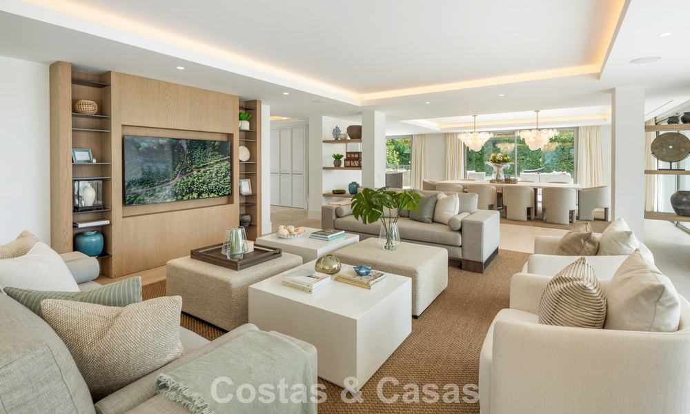 Impressionnante villa de luxe avec court de tennis en gazon à vendre, proche des commodités, sur le Golden Mile de Marbella 782710