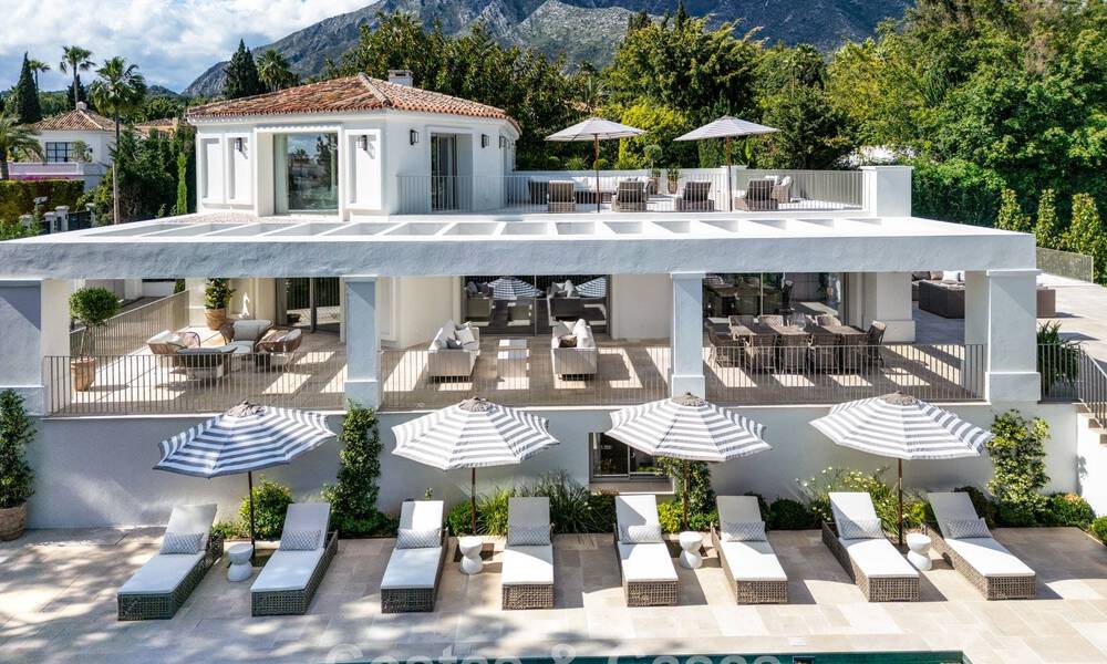 Impressionnante villa de luxe avec court de tennis en gazon à vendre, proche des commodités, sur le Golden Mile de Marbella 782727