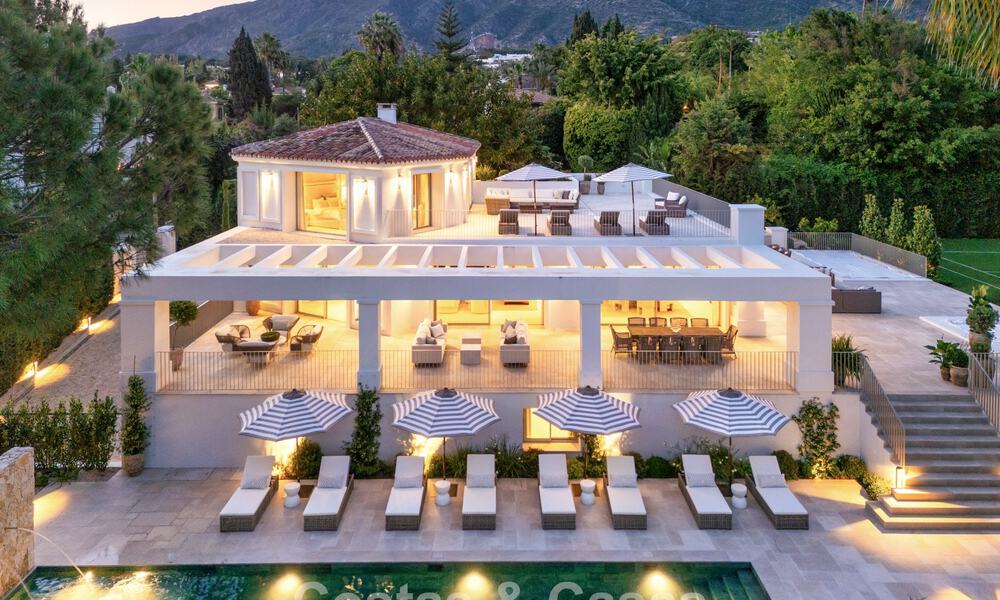 Impressionnante villa de luxe avec court de tennis en gazon à vendre, proche des commodités, sur le Golden Mile de Marbella 782729