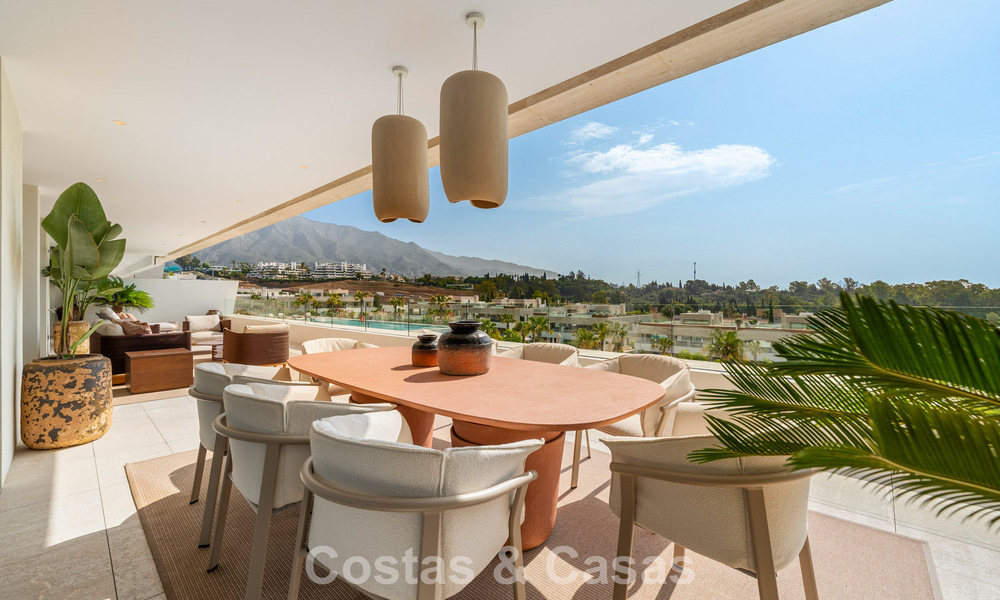 Penthouse design haut de gamme, prête à emménager, à vendre dans un complexe de premier ordre sur le Golden Mile de Marbella 782770
