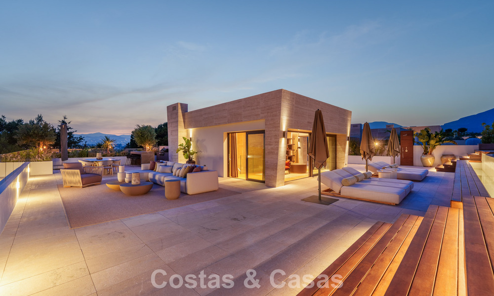 Penthouse design haut de gamme, prête à emménager, à vendre dans un complexe de premier ordre sur le Golden Mile de Marbella 782787