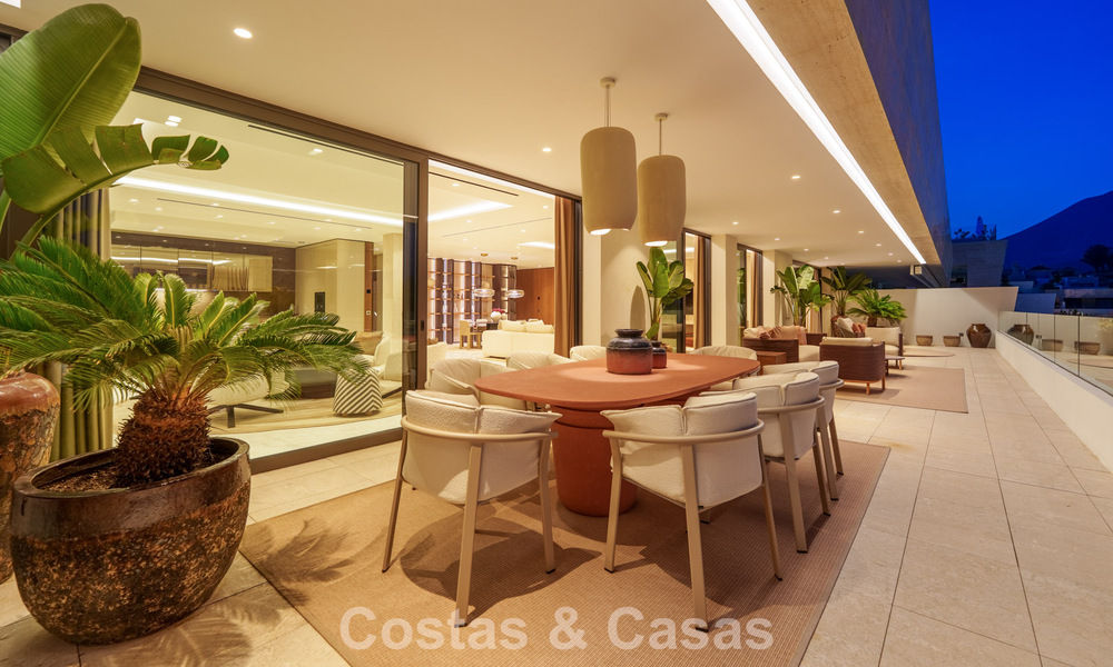 Penthouse design haut de gamme, prête à emménager, à vendre dans un complexe de premier ordre sur le Golden Mile de Marbella 782788