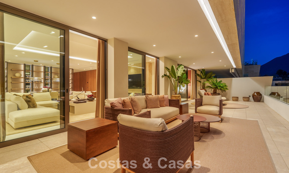 Penthouse design haut de gamme, prête à emménager, à vendre dans un complexe de premier ordre sur le Golden Mile de Marbella 782791