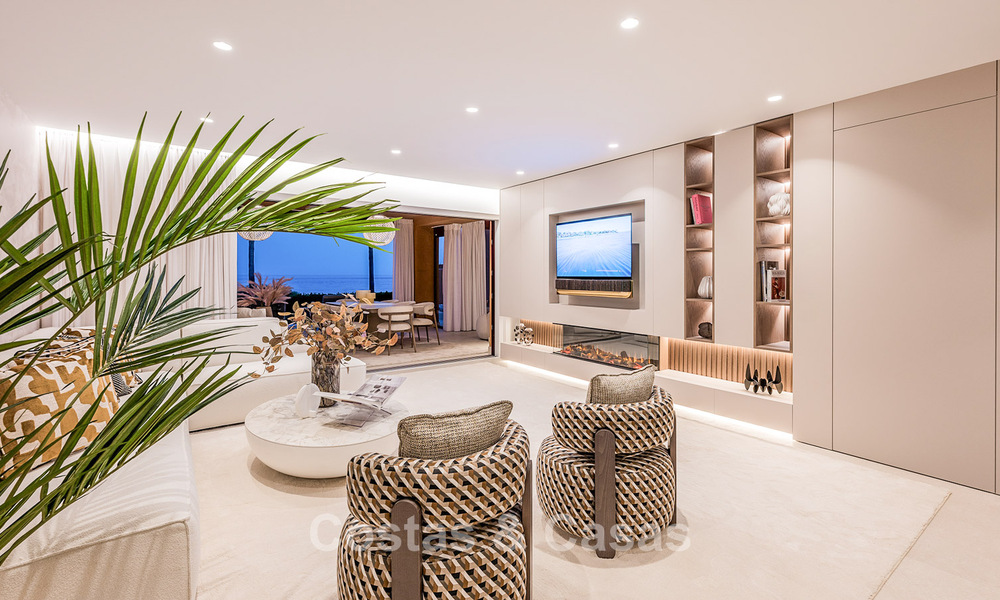 Appartement modernisé et de haute qualité en bord de mer avec vue sur la mer, jardin et piscine privés, Marbella - Estepona 782605