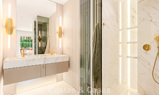 Appartement modernisé et de haute qualité en bord de mer avec vue sur la mer, jardin et piscine privés, Marbella - Estepona 782644 