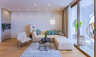 Spacieuse maison de ville de 3 chambres, prête à emménager, avec vue sur le golf et la mer, à vendre à Marbella - Benahavis 782972 