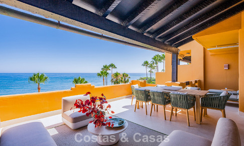 Appartement en bord de mer, rénové avec goût, avec vue imprenable sur la mer, entre Marbella et Estepona 782901
