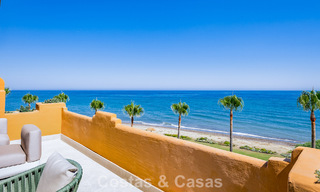 Appartement en bord de mer, rénové avec goût, avec vue imprenable sur la mer, entre Marbella et Estepona 782905 